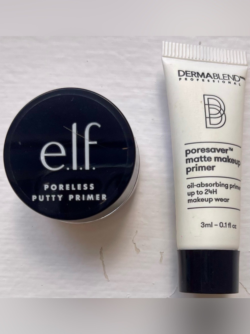 e.l.f. Poreless Putty Primer + Dermablend Poresaver Matte Primer Duo